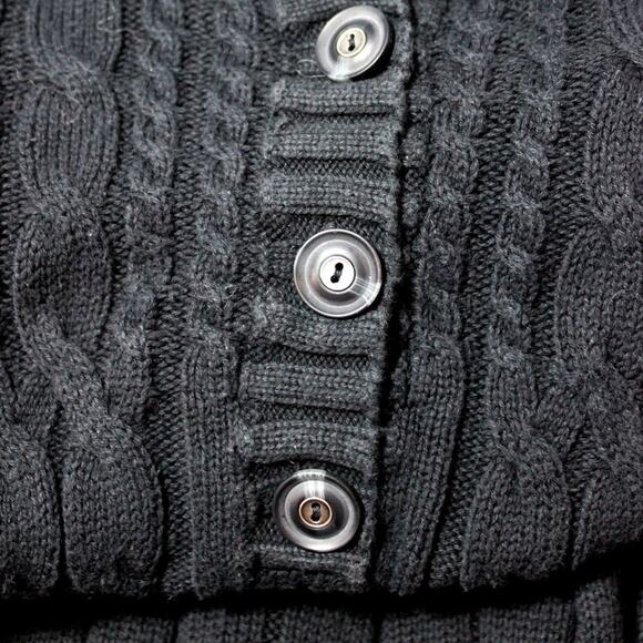 Sonoma Cable Knit Sweater Size 1X Button Up - Picture 8 of 8